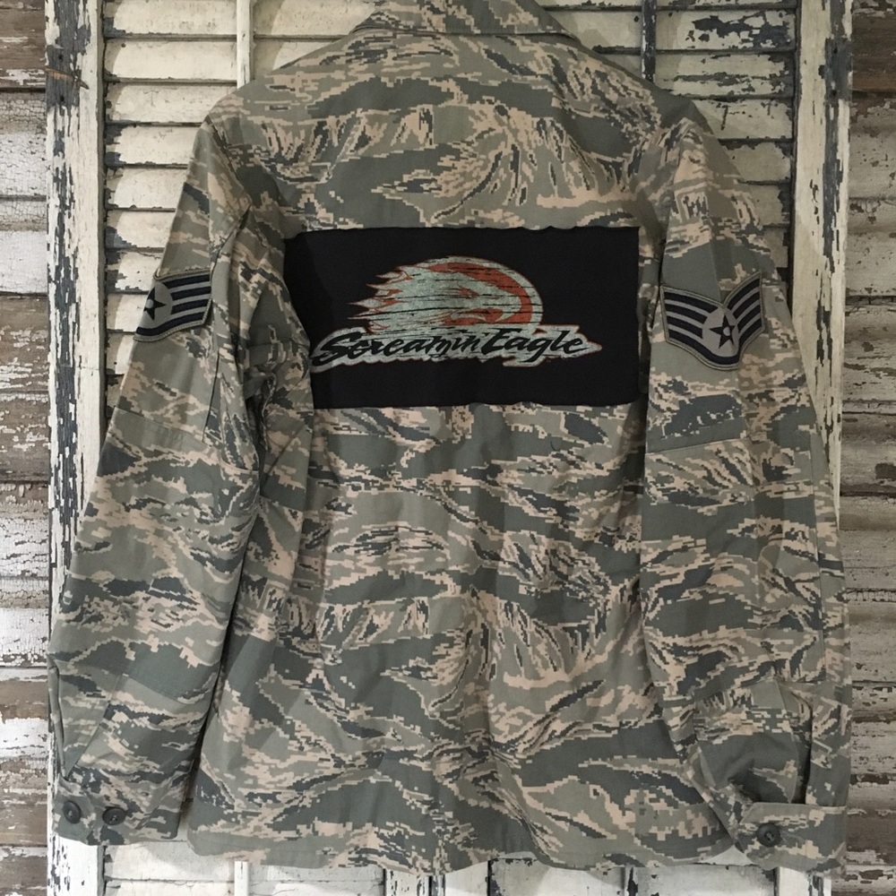 US Air Force Harley Davidson Sceamin Eagle OOAK Jacket